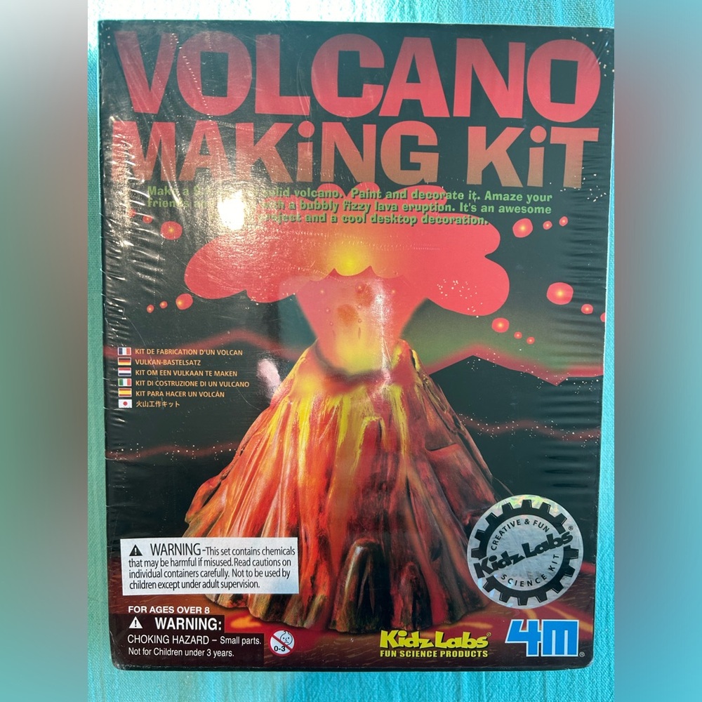 KidLabs Volcano Making Kit Science Project Kidz Labs Open Box Sealed Contents